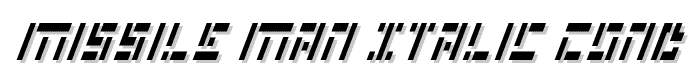 Missile Man Italic Cond font